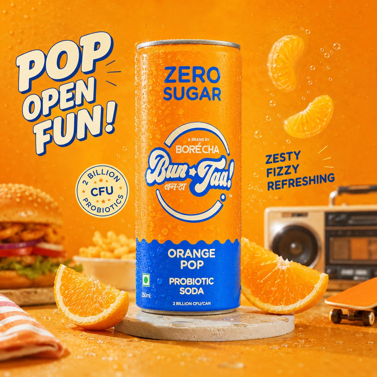 Bun-Taa! Zero Sugar Orange Pop